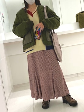 「SAYA（サヤ）のアイテム」を使った、Natsuさん（レディース・155cm）の冬コーディネート