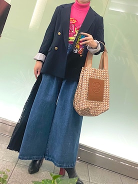 「Daniel Wellington」｜「アイテム（ブーツ）」を使った、Natsuさん（レディース・155cm）の冬コーディネート