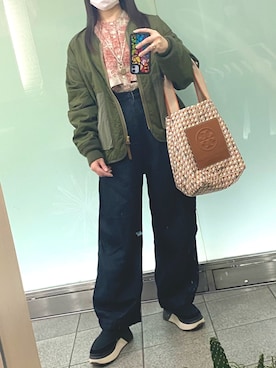 「UGG」｜「アイテム（ノーカラージャケット）」を使った、Natsuさん（レディース・155cm）の冬コーディネート