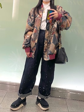 「Lucky Brand（ラッキーブランド）のアイテム」を使った、Natsuさん（レディース・155cm）の春コーディネート