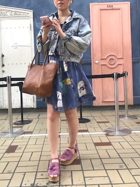 「アイテム（イヤリング）」を使った、sayu☦さん（レディース・163cm・20代）の秋コーディネート