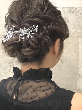 「お呼ばれヘアー」｜◌nemさん（レディース・158cm）の冬コーディネート