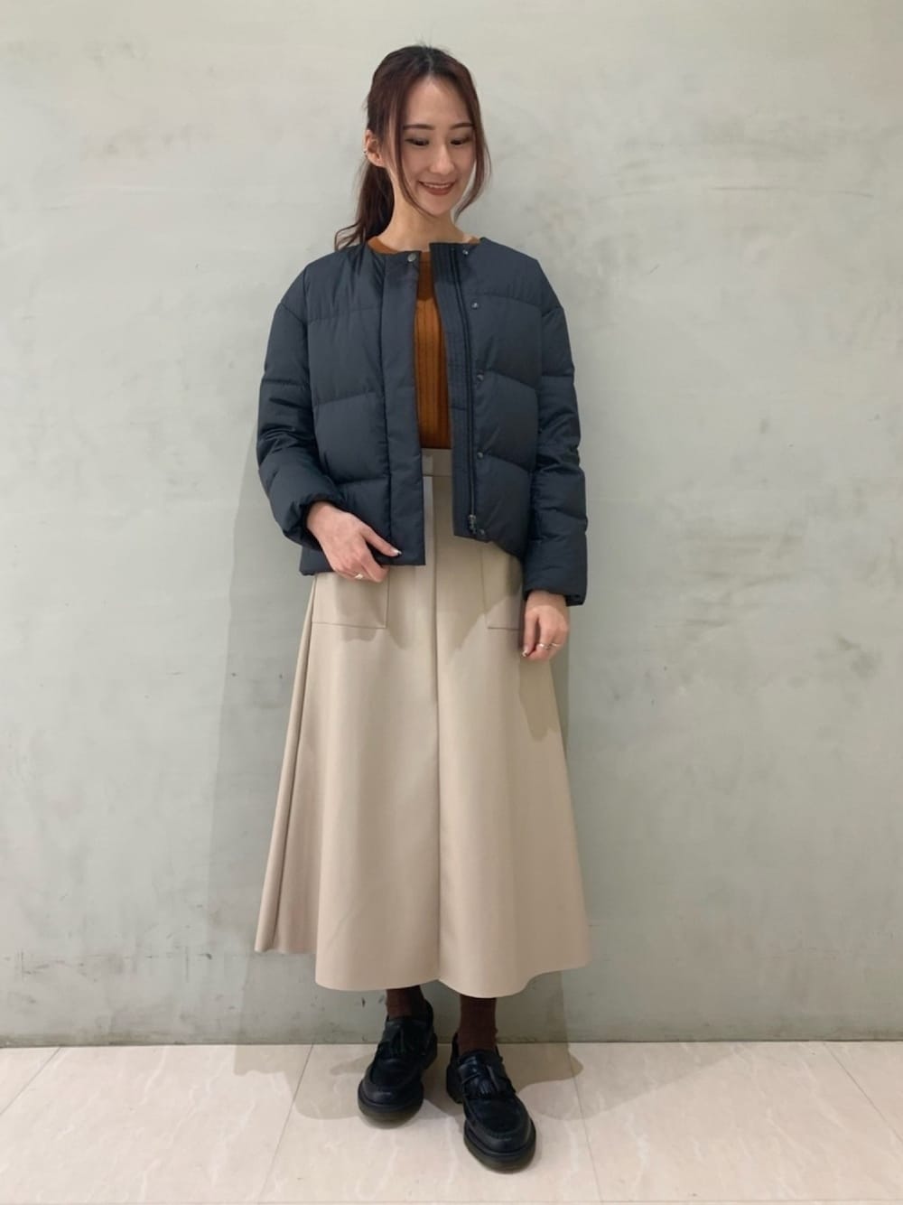 アーバンリサーチ　コンパクトノーカラーダウン スミクロ　36 URBAN RESEARCH（アーバンリサーチ）の「コンパクトノーカラーダウン