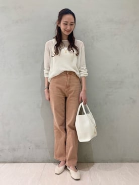 「MASTER&Co（マスターアンドコー）のアイテム（トップス）」を使った、momokaさん（レディース・164cm）の冬コーディネート