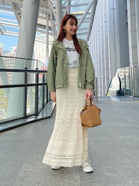 ブルゾン グリーン系 を使った人気ファッションコーディネート Wear