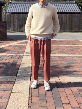 「レイヤードstyle」｜「アイテム（その他）」を使った、TOMOKI OOHASHIさん（メンズ・180cm）の冬コーディネート