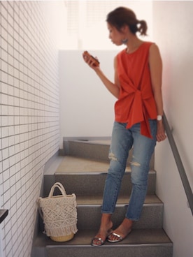 asmさん（レディース・161cm）の春コーディネート