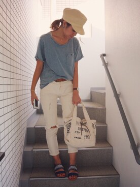 asmさん（レディース・161cm）の夏コーディネート