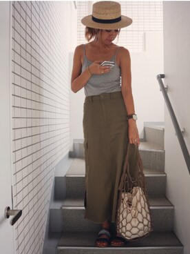 asmさん（レディース・161cm）の夏コーディネート