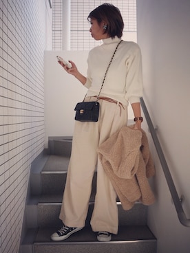 asmさん（レディース・161cm）の冬コーディネート