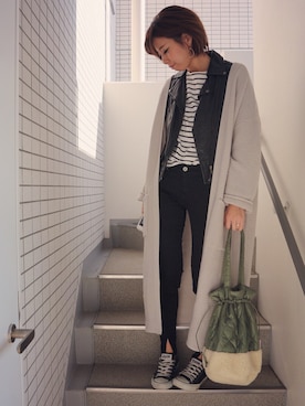 asmさん（レディース・161cm）の冬コーディネート