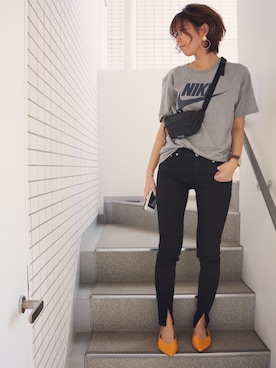 「Daniel Wellington（ダニエルウェリントン）のDaniel Wellington St Mawes 40mm（アナログ腕時計）」を使った、asmさん（レディース・161cm）の春コーディネート