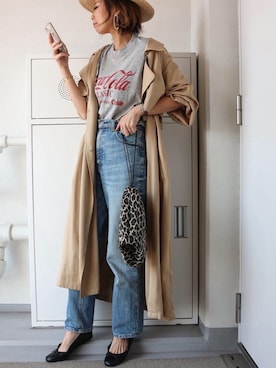 「平成最後のWEARISTAセンバツ」｜「アイテム（トレンチコート）」を使った、asmさん（レディース・161cm）の春コーディネート