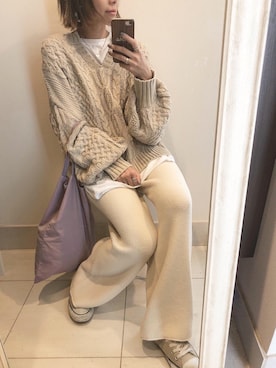 「RED CHOP WORKS（レッドチョップワークス）のアイテム（ジャケット/アウター）」を使った、asmさん（レディース・161cm）の秋コーディネート