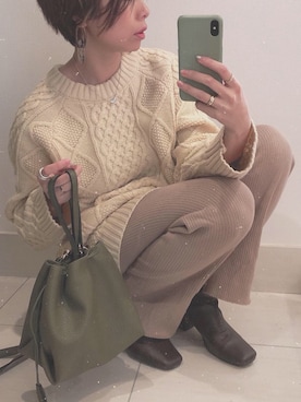 asmさん（レディース・161cm）の冬コーディネート