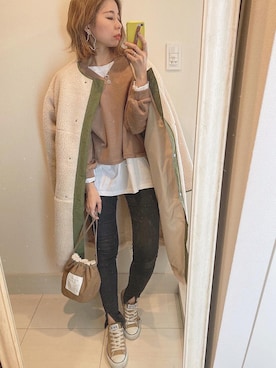 asmさん（レディース・161cm）の冬コーディネート