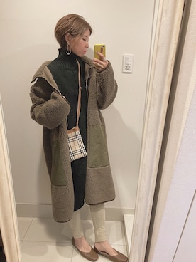「oblekt（オブレクト）のアイテム」を使った、asmさん（レディース・161cm）の冬コーディネート