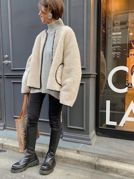 asmさん（レディース・161cm）の冬コーディネート