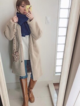 asmさん（レディース・161cm）の冬コーディネート