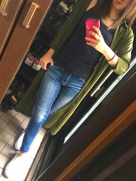 「レースタンクトップ」｜yukaさん（レディース・156cm）の夏コーディネート