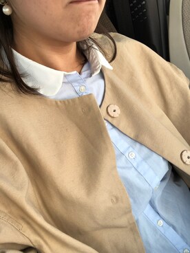 「mysty woman（ミスティウーマン）のアイテム（その他アウター）」を使った、Mam(相互)さん（レディース・151cm）の春コーディネート
