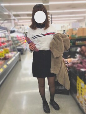 「TOMMY HILFIGER」｜「アイテム（その他アウター）」を使った、りっーさん（レディース・163cm）の冬コーディネート
