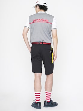 「スポーツ」｜「アイテム（ポロシャツ）」を使った、BIKI JAPANさん（メンズ・182cm）の夏コーディネート