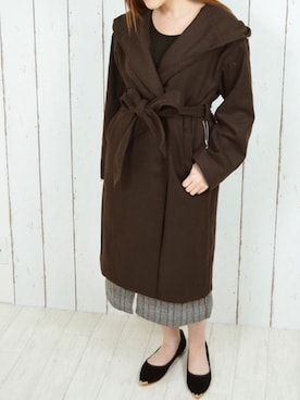 「STYLEBLOCK（スタイルブロック）のアイテム（ジャケット/アウター）」を使った、NAOさん（レディース・153cm）の冬コーディネート