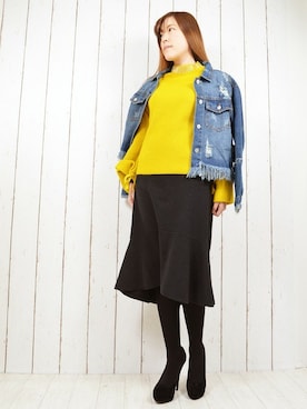 「STYLEBLOCK（スタイルブロック）のアイテム」を使った、NAOさん（レディース・153cm）の冬コーディネート