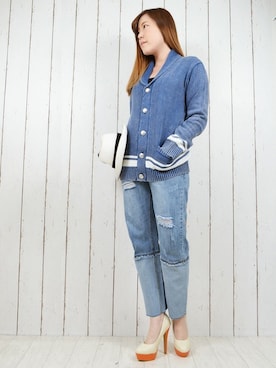 「STYLEBLOCK（スタイルブロック）のアイテム」を使った、NAOさん（レディース・153cm）の冬コーディネート