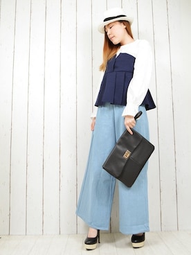 「STYLEBLOCK（スタイルブロック）のアイテム」を使った、NAOさん（レディース・153cm）の冬コーディネート