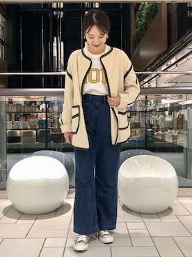 「OSHIMA REI」｜みのり*さん（レディース・160cm）の冬コーディネート