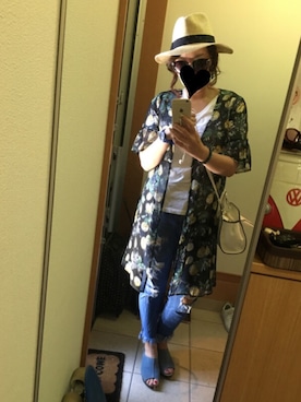 「ウェッジソール」｜「アイテム（ジャケット/アウター）」を使った、ke1さん（レディース・165cm）の春コーディネート