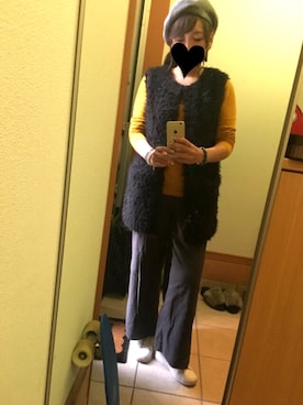 「stradivarius（ストラディバリウス）のアイテム（その他アウター）」を使った、ke1さん（レディース・165cm）の秋コーディネート