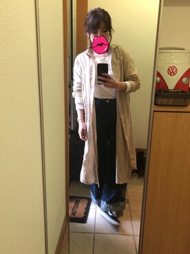 「オールドスクール」｜「アイテム（シャツワンピース）」を使った、ke1さん（レディース・165cm）の春コーディネート