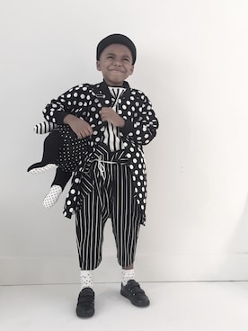 「kids」｜「アイテム（スタジャン）」を使った、même.さん（キッズ・104cm）の春コーディネート
