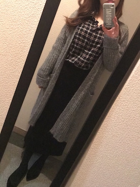 「UNIQLOコーデ」｜「アイテム（バレエシューズ）」を使った、Hさん（レディース・160cm）の冬コーディネート