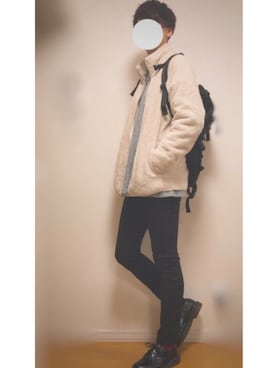 「UNIQLO（ユニクロ）のWOMEN ウルトラストレッチジーンズ（デニムパンツ）」を使った、Uさん（メンズ・178cm）の春コーディネート