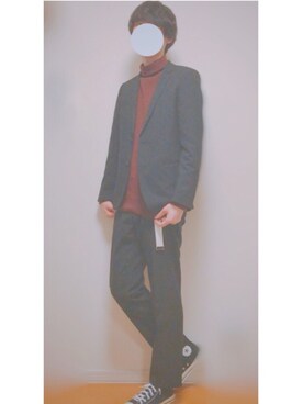 「CONVERSE（コンバース）のALL STAR HI（スニーカー）」を使った、Uさん（メンズ・178cm）の春コーディネート