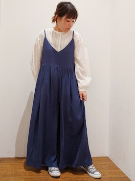 「サロペット」｜すーさん（レディース・155cm）の春コーディネート