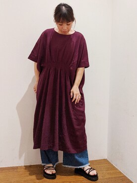 「koe（コエ）のアイテム」を使った、すーさん（レディース・155cm）の春コーディネート