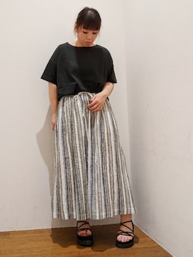 「koe（コエ）のアイテム」を使った、すーさん（レディース・155cm）の春コーディネート