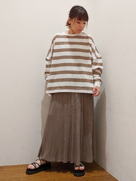 「koe（コエ）のアイテム」を使った、すーさん（レディース・155cm）の春コーディネート