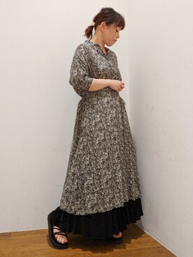 「koe（コエ）のアイテム」を使った、すーさん（レディース・155cm）の春コーディネート