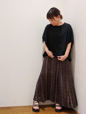 「koe（コエ）のアイテム」を使った、すーさん（レディース・155cm）の春コーディネート