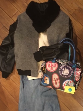 「GABS（ガブス）のアイテム（バッグ）」を使った、nikoさん（レディース・160cm）の秋コーディネート