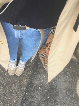 「Levis」｜「アイテム（トレンチコート）」を使った、のぞみさん（レディース・162cm）の春コーディネート