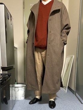 「BASISBROEK（バシスブルック）のアイテム（その他アウター）」を使った、ポム太郎さん（メンズ・165cm）の冬コーディネート
