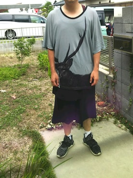 「MIHARAYASUHIRO（ミハラヤスヒロ）のアイテム（スラックス）」を使った、Daniel.Yさん（メンズ・175cm）の夏コーディネート