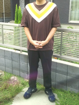 「SUPERTHANKS」｜「アイテム（スラックス）」を使った、Daniel.Yさん（メンズ・175cm）の秋コーディネート